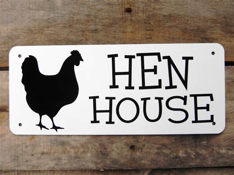 hen house metal sign|The Hen House Sign Metal Tin Sign 4x16 Inch.